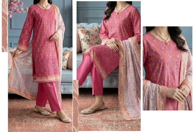 Gul e Daman Doria Lawn - Design 02