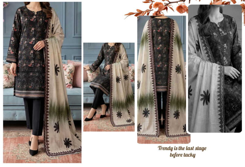 Gul e Daman Doria Lawn - Design 03