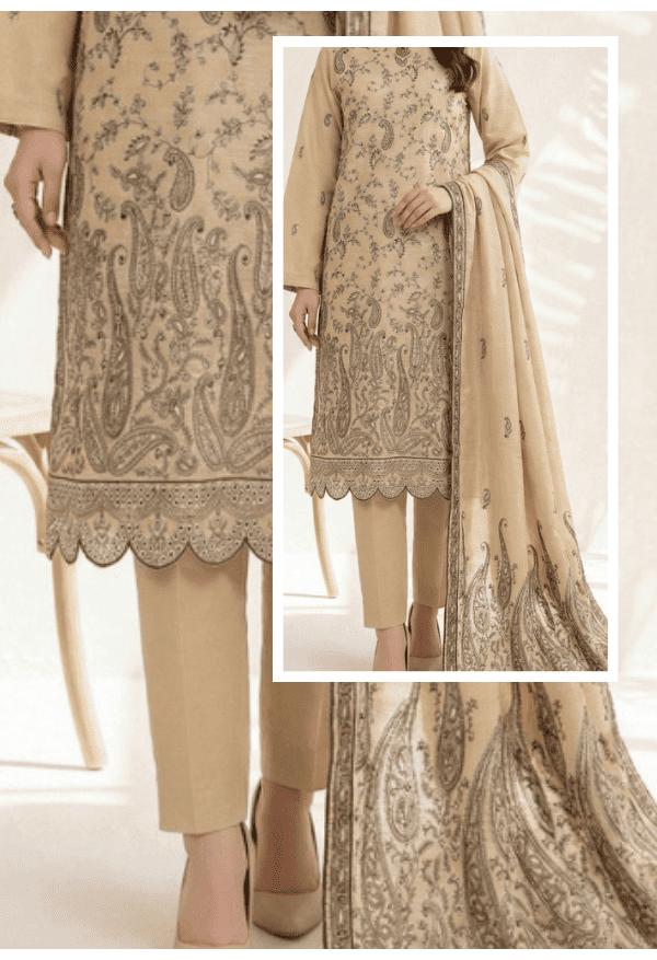 Anabiya 4- Fancy Embroided Doria Lawn - Design 02