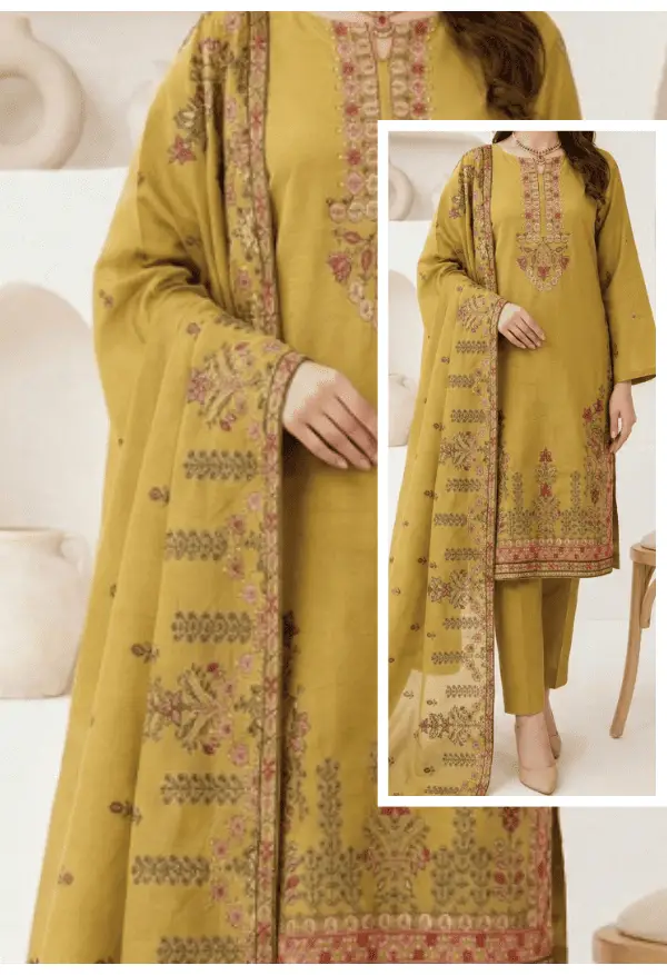 Anabiya 4- Fancy Embroided Doria Lawn - Design 05