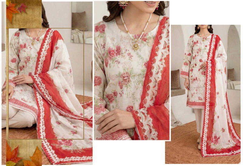 Gul e Daman 2 - Doria Lawn - Design 05