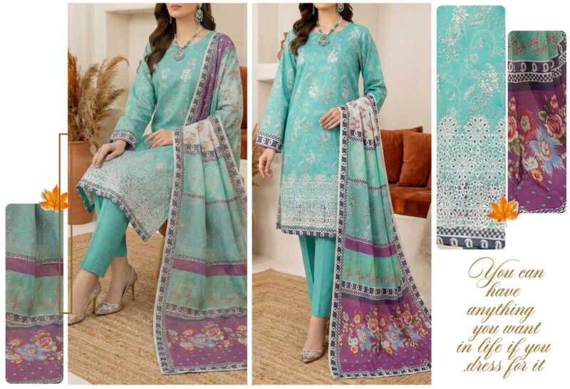 Gul e Daman 2 - Doria Lawn - Design 08