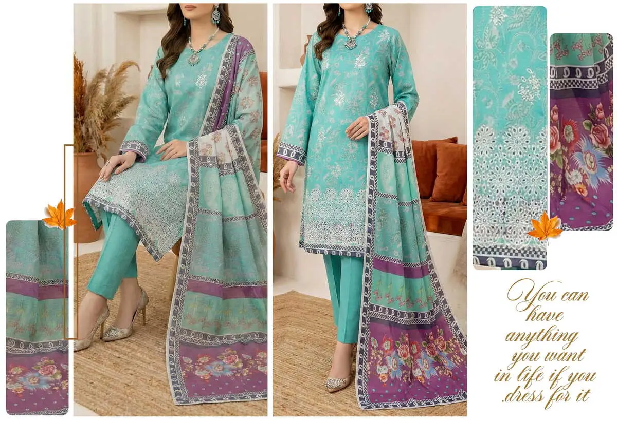 Gul e Daman 2 - Doria Lawn - Design 08