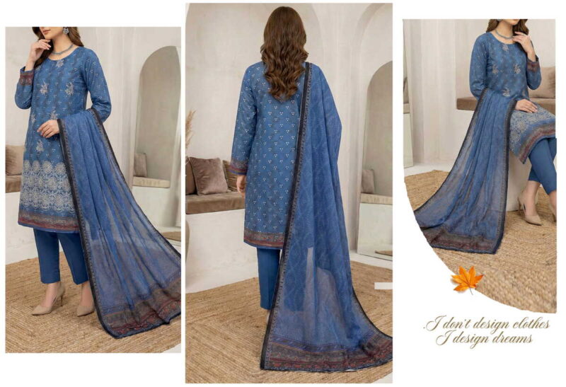 Gul e Daman 2 - Doria Lawn - Design 09