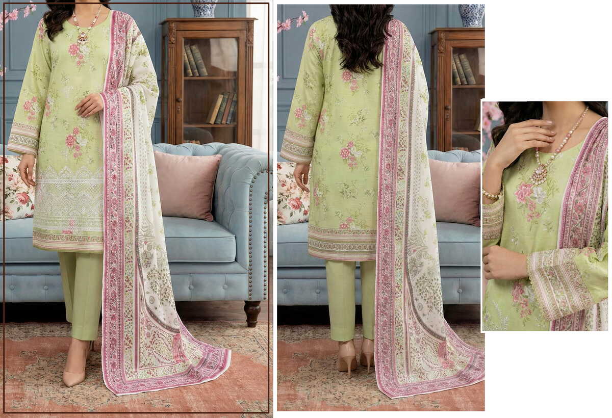 Gul e Daman Doria Lawn - Design 10