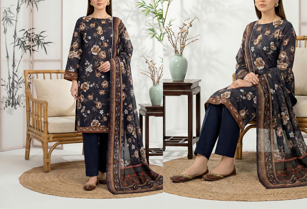 Mehak - Digital Chumki Doria Lawn - Design 09