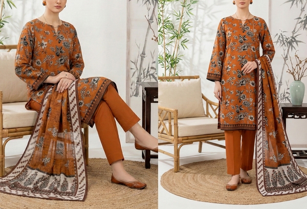 Mehak - Digital Chumki Doria Lawn - Design 02