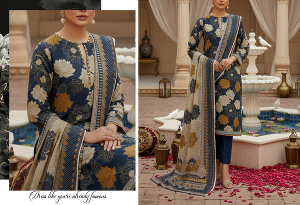 Rang Pasand - Digital Chumki Doria Lawn - Design 6