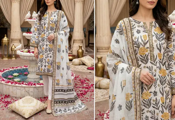 Rang Pasand - Digital Chumki Doria Lawn - Design 7