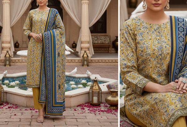 Rang Pasand - Digital Chumki Doria Lawn - Design 8