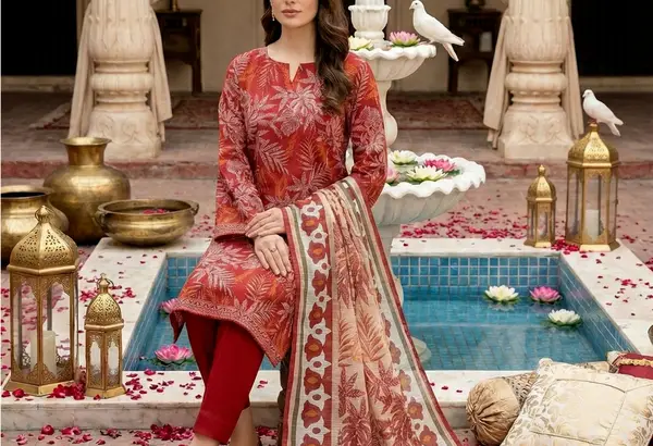 Rang Pasand - Digital Chumki Doria Lawn - Design 9