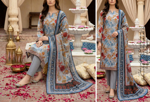 Rang Pasand - Digital Chumki Doria Lawn - Design 10