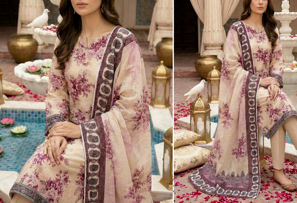 Rang Pasand - Digital Chumki Doria Lawn - Design 2