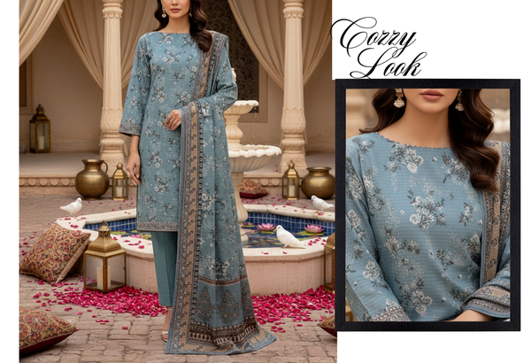 Rang Pasand - Digital Chumki Doria Lawn - Design 3