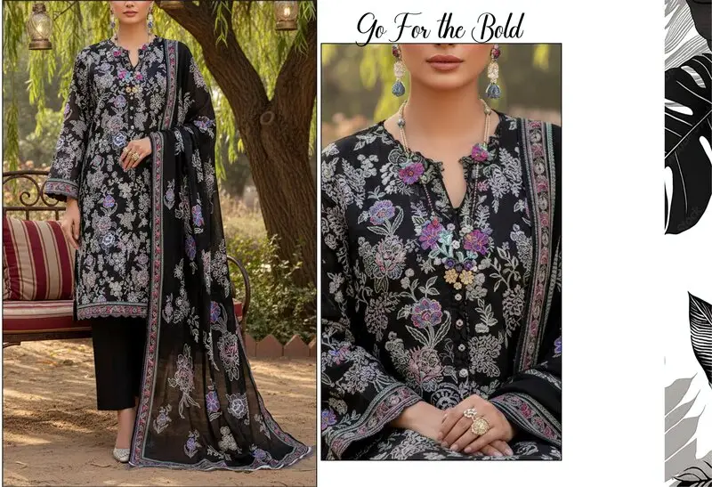 Rangoli 2- Digital Printed Doria Lawn - Design 02