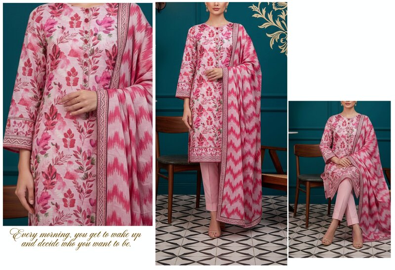 Rangoli 3- Digital Printed Doria Lawn - Design 06