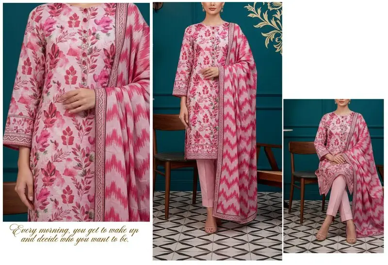 Rangoli 3- Digital Printed Doria Lawn - Design 06