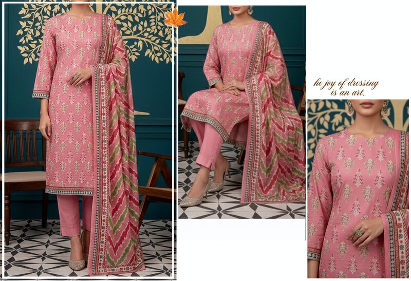 Rangoli 3- Digital Printed Doria Lawn - Design 08