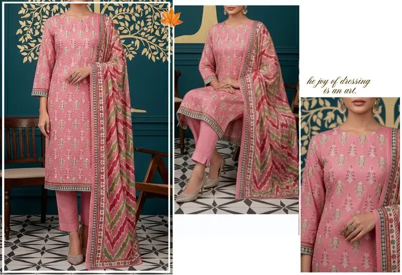 Rangoli 3- Digital Printed Doria Lawn - Design 08