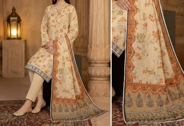 Rim Jhim- Digital Printed Doria Lawn - Design 01