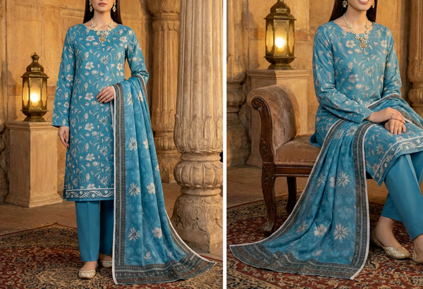 Rim Jhim- Digital Printed Doria Lawn - Design 05