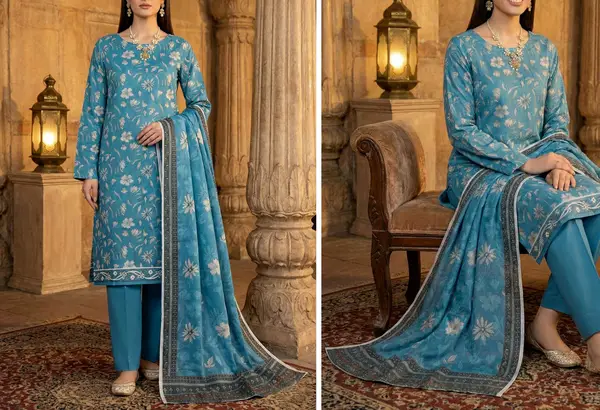 Rim Jhim- Digital Printed Doria Lawn - Design 05