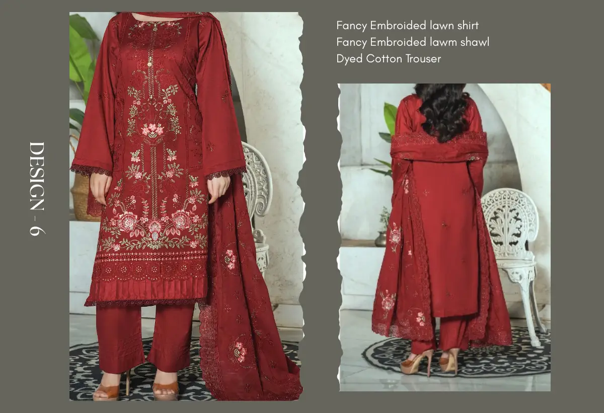 Anabiya 2- Fancy Embroided Doria Lawn - Design 06